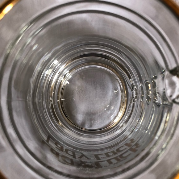 Set of 4 Lady Luck Glass Steins with Gold Rim - Picture 8 of 14